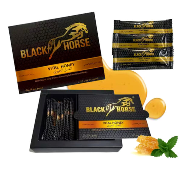 Black Horse Honey Miel Vigorizante para Hombre 1 Sobre
