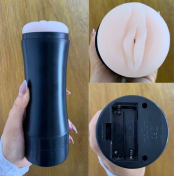 MASTURBADOR COLA Cup con vibración gradual – Silicona suave y flexible
