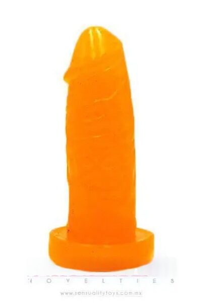 DILDO MINI SUAVE 4.25″ – PUCKY POCKETS – MEYZ – NARANJA