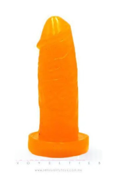 DILDO MINI SUAVE 4.25″ – PUCKY POCKETS – MEYZ – NARANJA