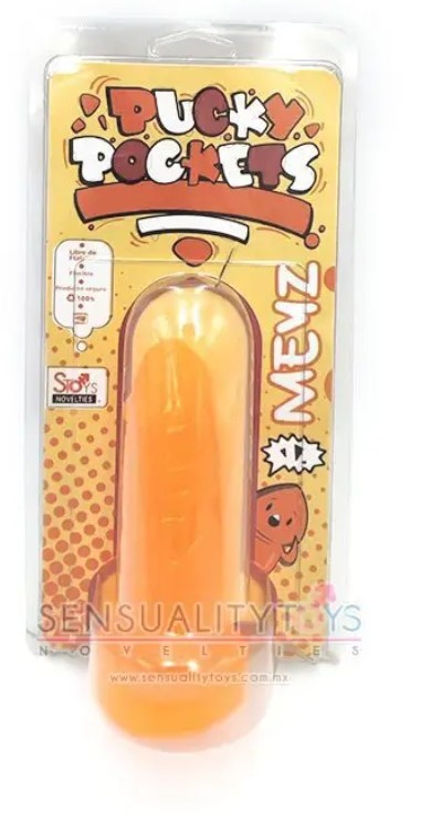 DILDO MINI SUAVE 4.25″ – PUCKY POCKETS – MEYZ – NARANJA - Image 2