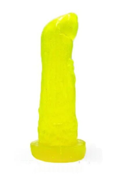 DILDO MINI SUAVE 4.25″ – PUCKY POCKETS – SUNNY – AMARILLO