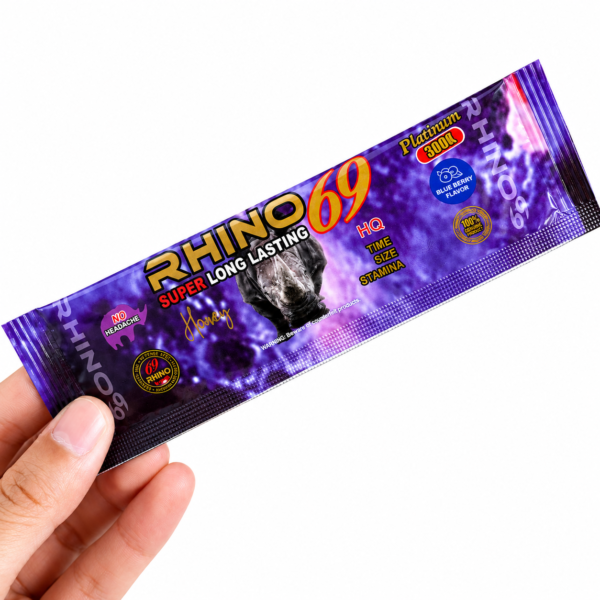 Rhino 69 Honey Platinum 300K – Miel Energética para Hombre (20 g)