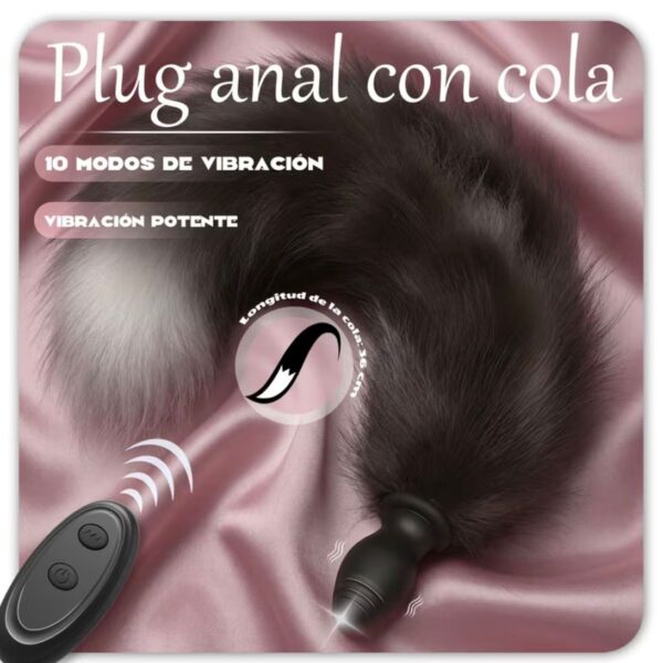 VIBRADOR Plug Foxy con control remoto