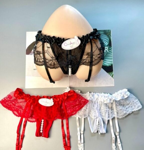 TANGA DE PERLAS ESTIMULANTES CON LIGUERO TGLG-010
