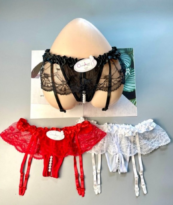 TANGA DE PERLAS ESTIMULANTES CON LIGUERO TGLG-010