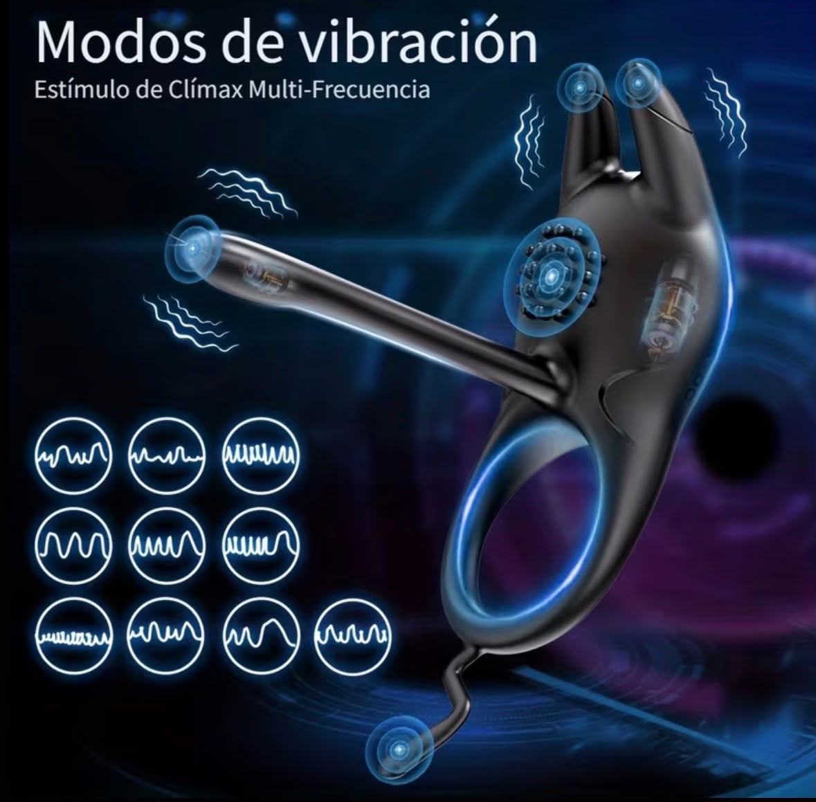 ANILLO VIBRADOR MULTIFUNCIÓN RECARGABLE - Image 5