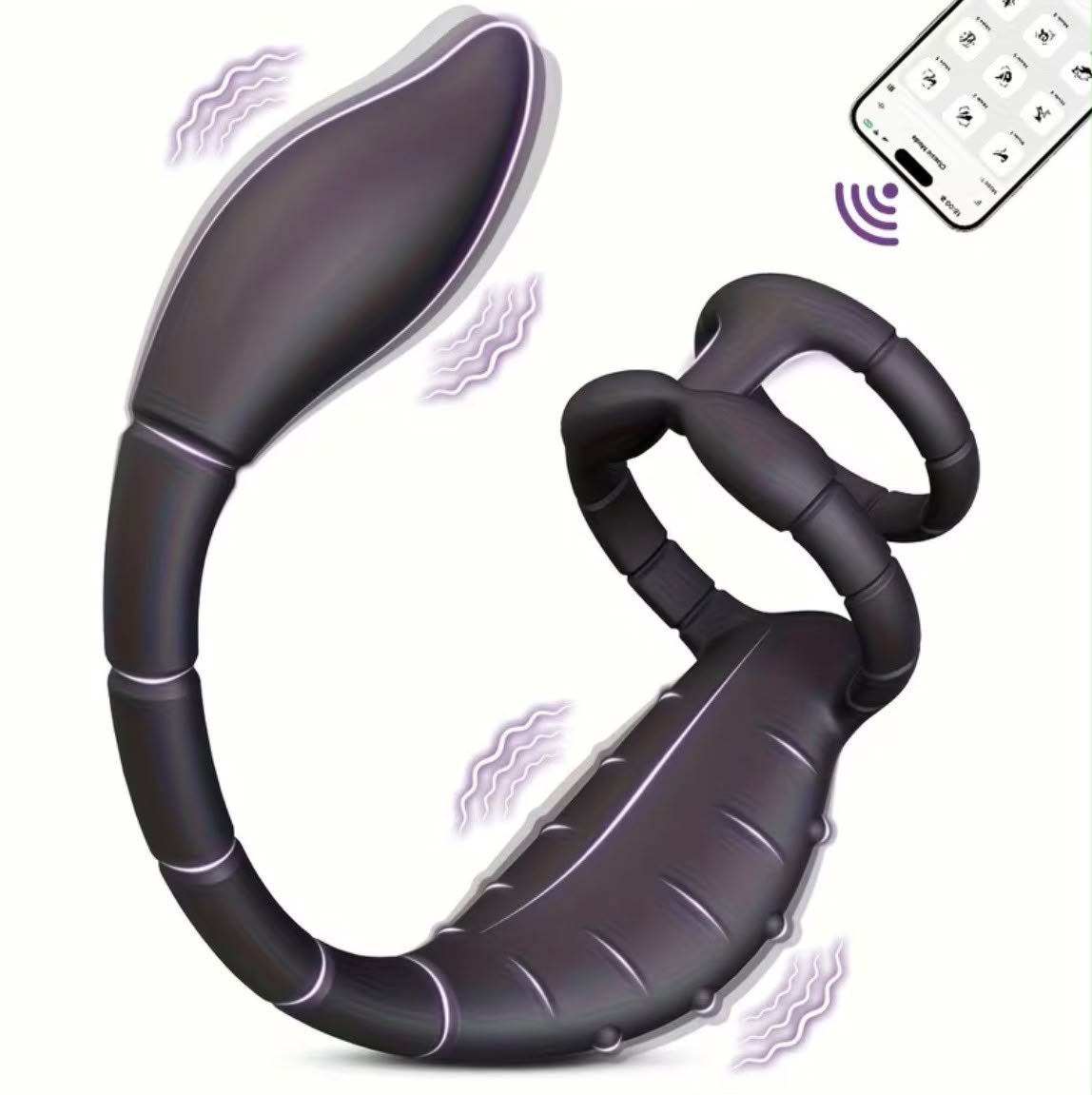 ESCORPIÓN PROSTÁTICO DOBLE VIBRACIÓN CON CONTROL POR APP - Image 3