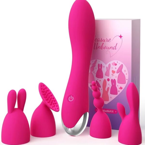 VIBRADOR MULTIFUNCIÓN CON CABEZALES INTERCAMBIABLES RECARGABLE