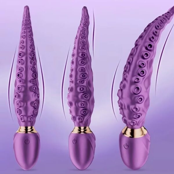 VIBRADOR TENTÁCULO TEXTURIZADO RECARGABLE