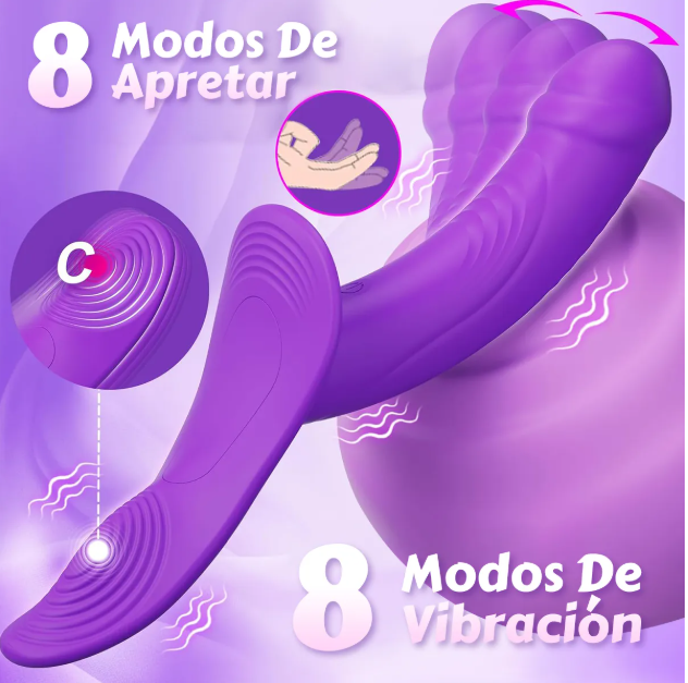 Dildo Arnes Consolador Con Doble Vibrador Para Les - Image 3