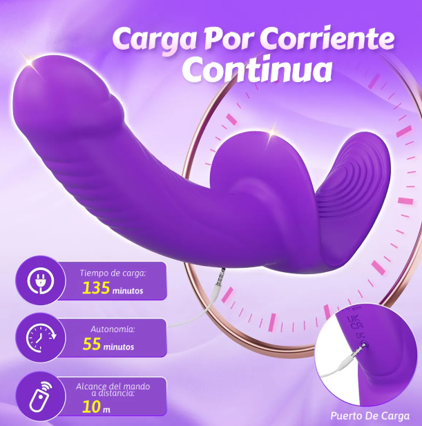 Dildo Arnes Consolador Con Doble Vibrador Para Les - Image 6