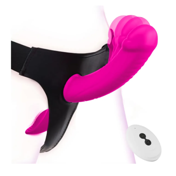Dildo Arnes Consolador Con Doble Vibrador Para Les