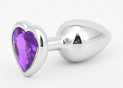 PLUG ANAL GEMA DE CORAZÓN - Imagen 2