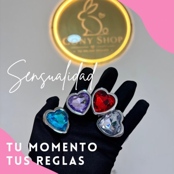 PLUG ANAL GEMA DE CORAZÓN