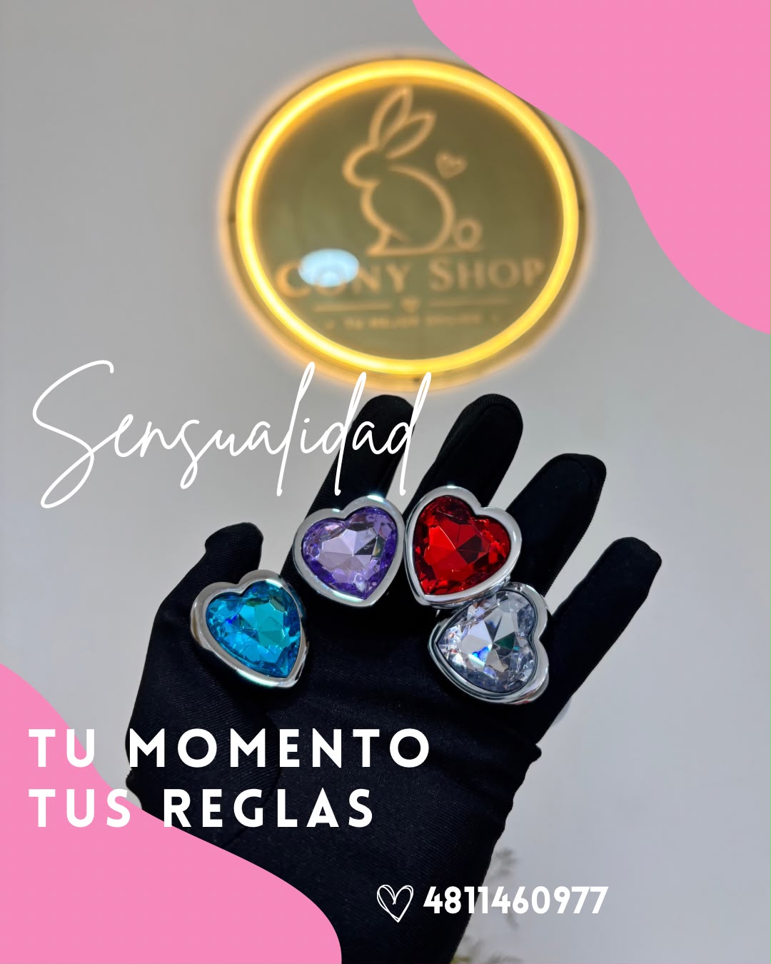PLUG ANAL GEMA DE CORAZÓN